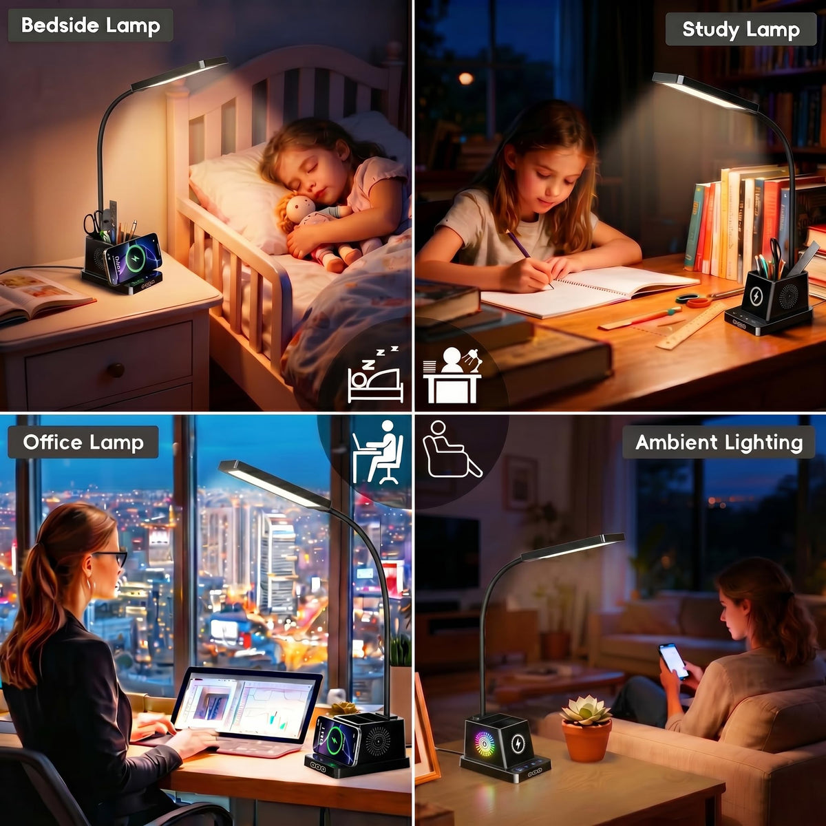 Cozoo touch control makes adjusting brightness quick and intuitive