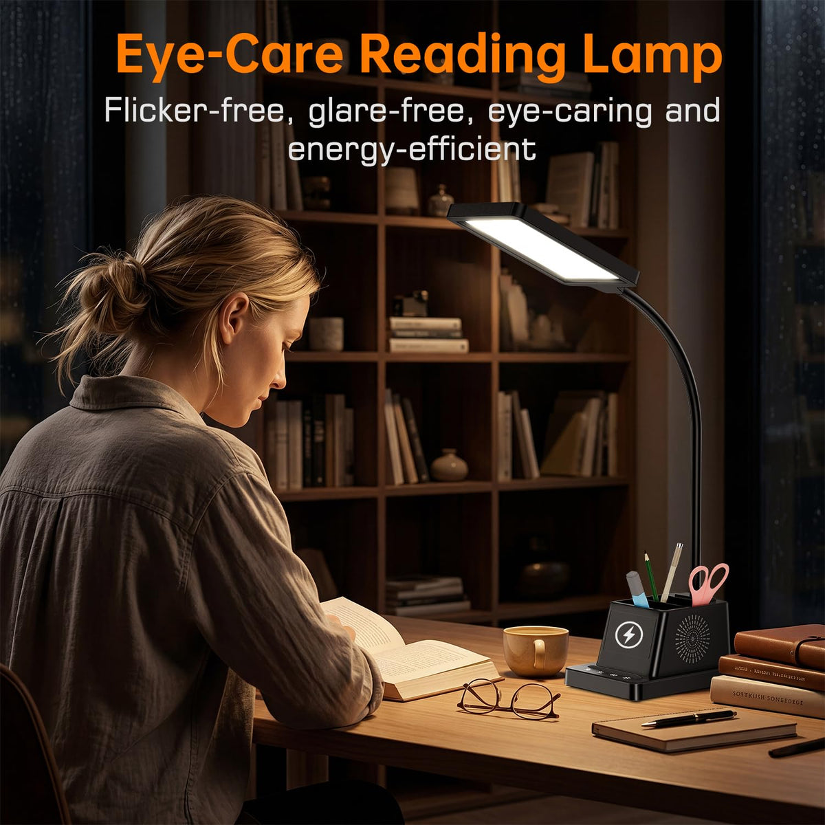 Cozoo lamp includes wireless charger for convenient device recharging