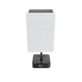 cozoo table lamp with dual USB ports powers phones and tablets while relaxing.