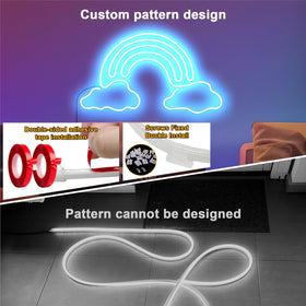 Cozylady RGB Neon rope light with Bluetooth app control for simple setup.