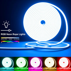 Cozylady RGB Neon rope light silicone design resists weather and heat.