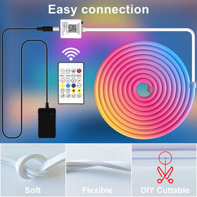 Waterproof silicone rope light from Cozylady for outdoor weather-safe illumination.