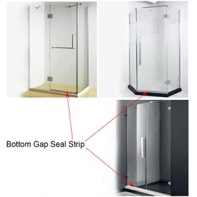 Clear seal blends with glass while guarding against moisture.