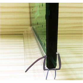 Close-up of two-tone vinyl edge showing water-retaining capability.