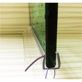 Cozylkx Water-retaining edge seal on glass door for splash protection