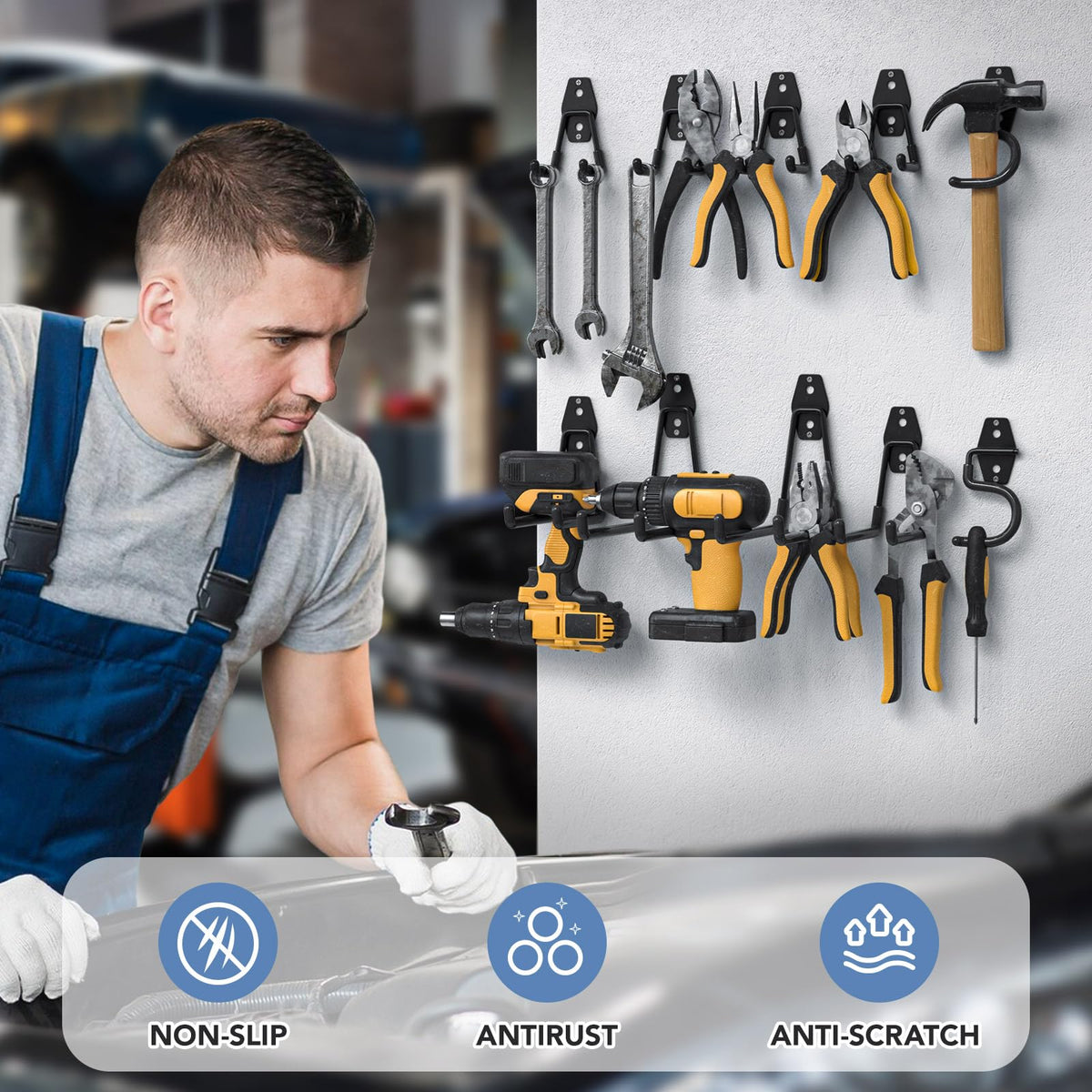 Cpais installation kit with anchors and screws for multiple wall types.