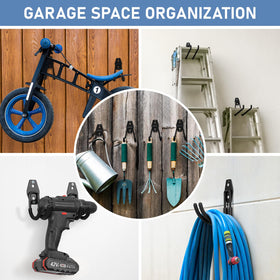 Cpais garage hooks solid steel close-up highlighting high-capacity construction.
