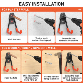 Cpais installation-ready hardware kit for concrete, brick, wood, and drywall