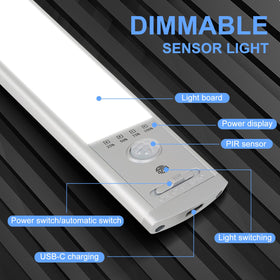 CPFLITA smart motion sensor with 10 ft range for hands-free lighting.