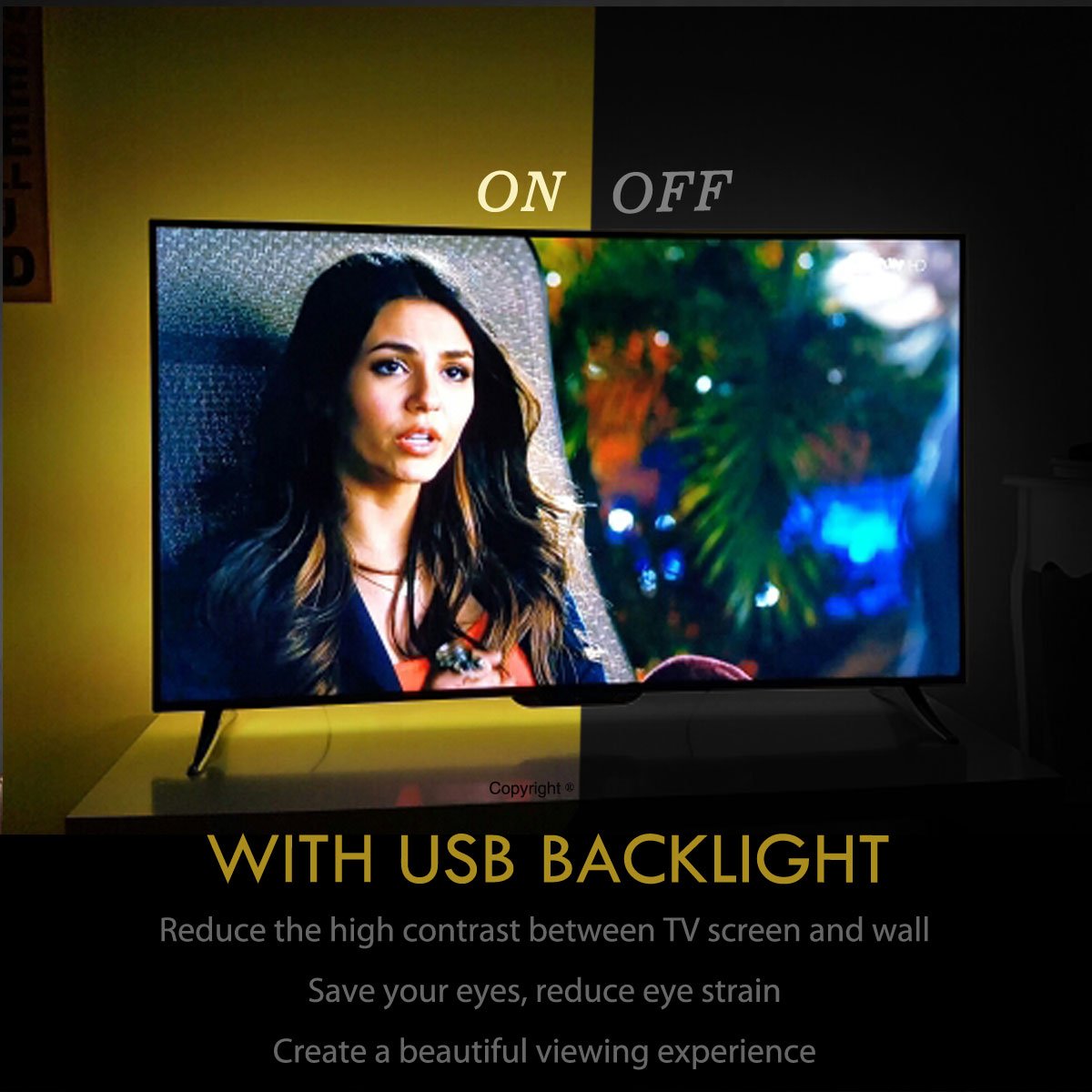 CPLID RF remote control enables wireless color and brightness adjustments.