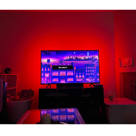 CPLID USB TV Backlight being installed for quick setup.