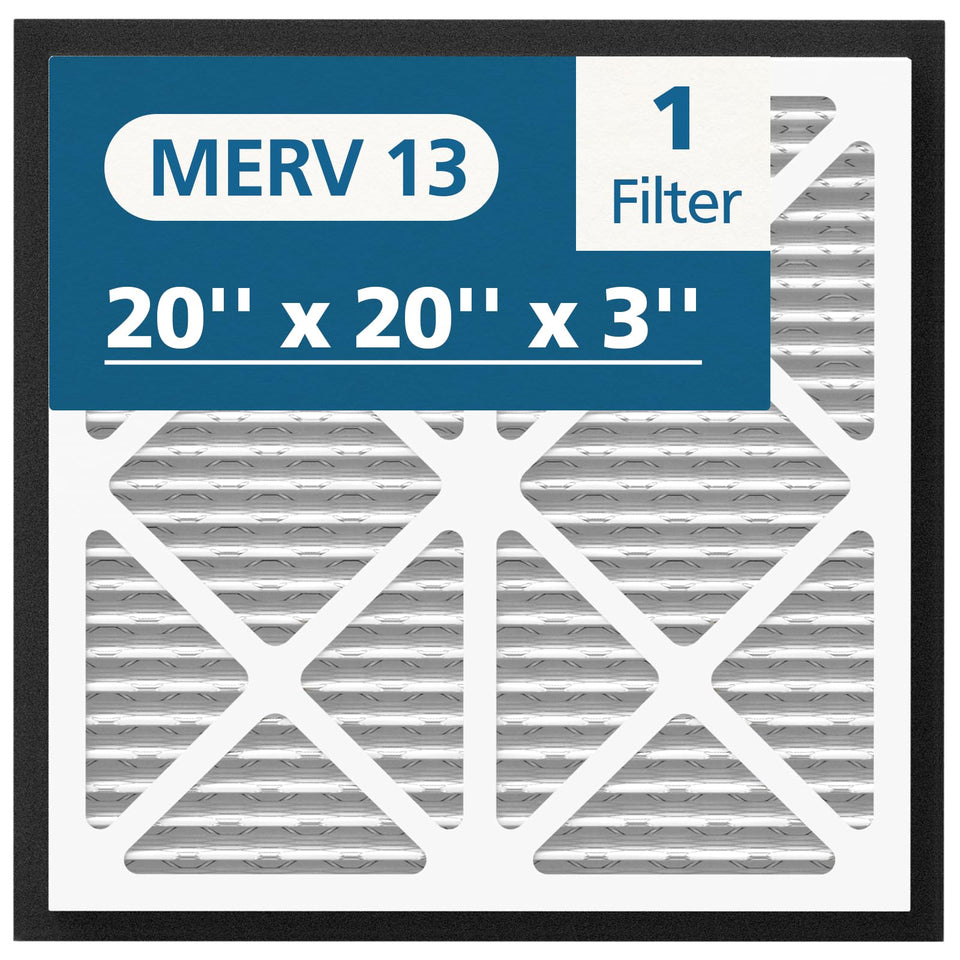 CPLIKE 20x20x3 MERV 13 filter installed in Zephyr VGF return grille for airflow