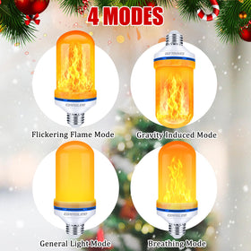 CPPSLEE LED flame bulb on outdoor street light for safe evening glow