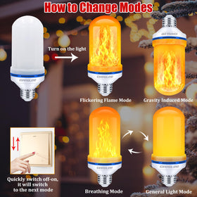 CPPSLEE LED flame bulb in wall sconce creates intimate mood lighting