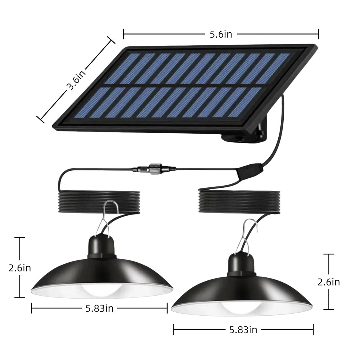 Cprnru Solar Shed Lights ideal for sheds, barns, gardens, and patios.