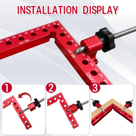 Crafom corner clamp storage case keeps all parts neatly organized.