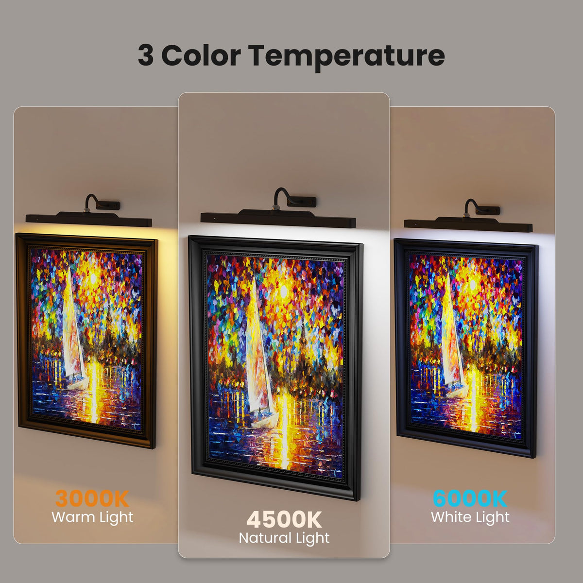 Craftersmark 2Pack Picture Light with remote control lets you brighten frames from across the room.