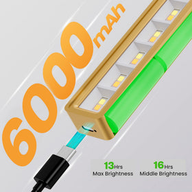 Craftersmark 8000mAh battery powers cordless illumination for art