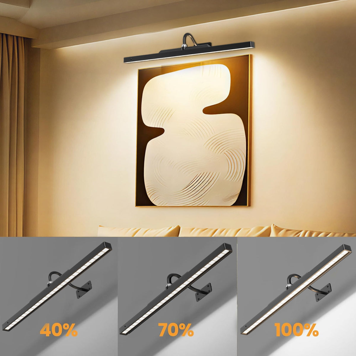 Craftersmark cordless lighting with 8000mAh battery enables flexible placement.