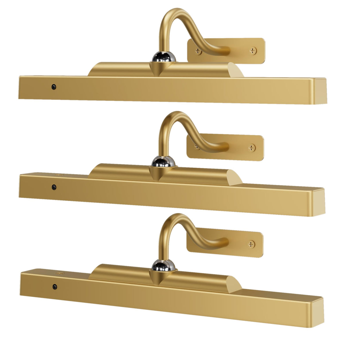 Craftersmark Gallery Lights 12-inch magnetic joint for precise art positioning.