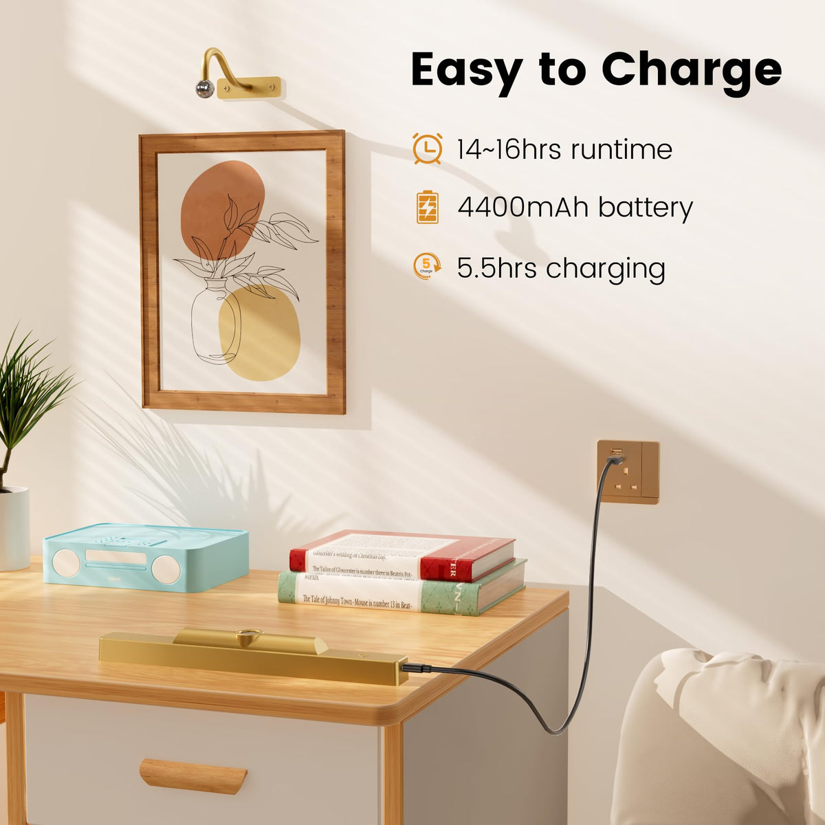 Craftersmark Gallery Lights 16-inch provides wider coverage for larger artworks.