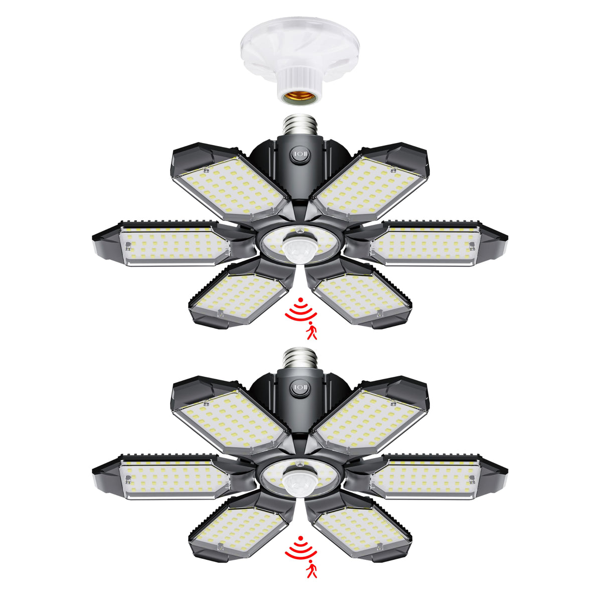 Craftersmark LED garage light 2-pack provides broad coverage for garages