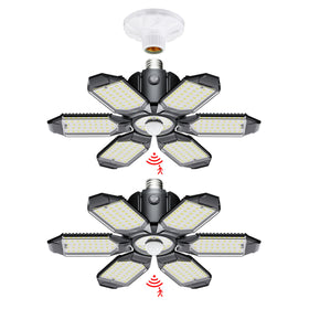 Craftersmark LED garage light 2-pack provides broad coverage for garages