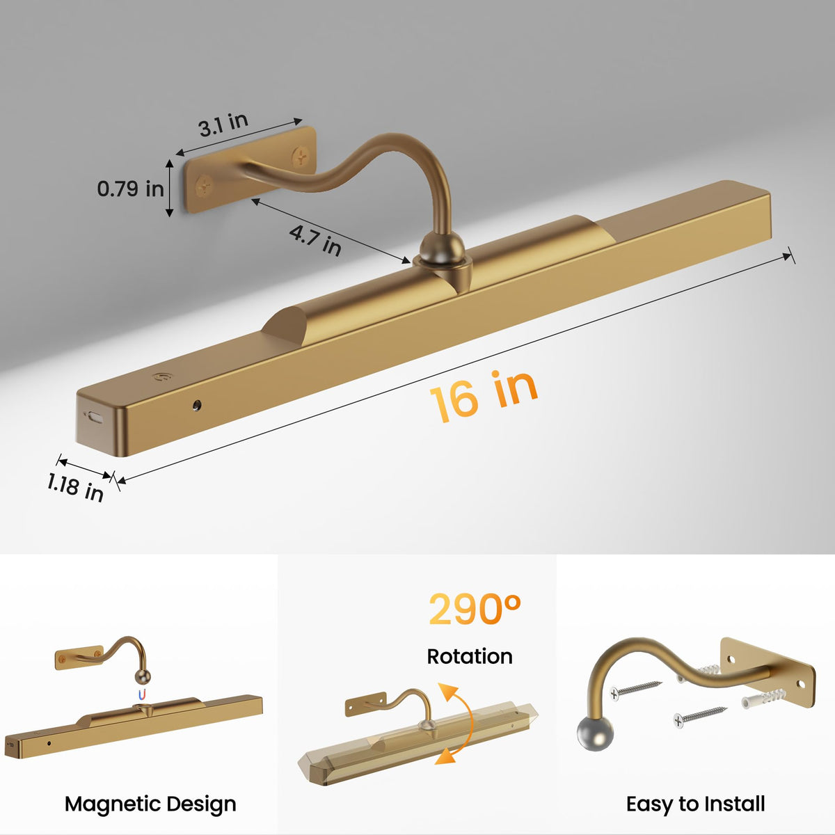 Craftersmark magnetic installation for quick setup