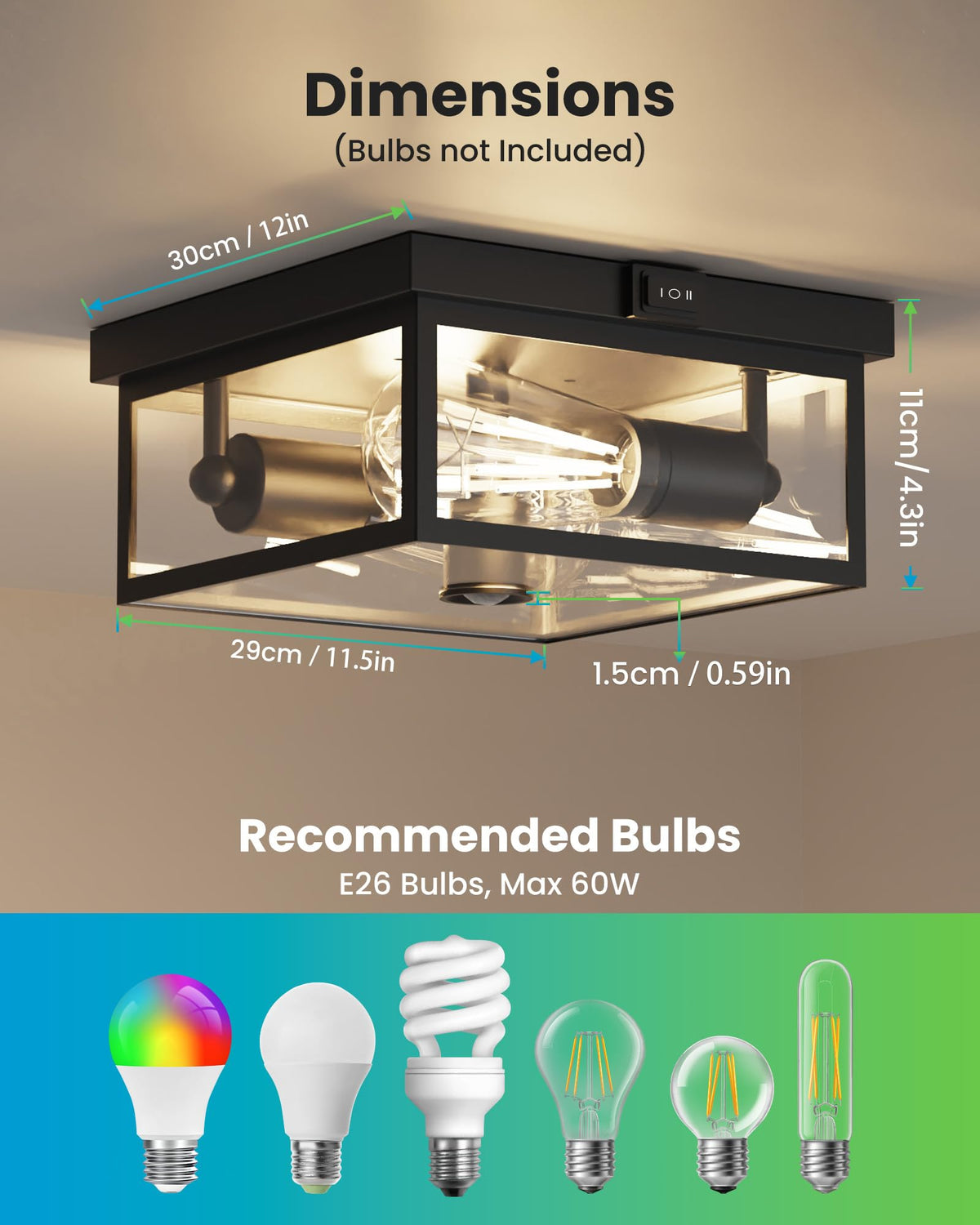 Craftersmark metal and tempered glass housing combines durability with modern style