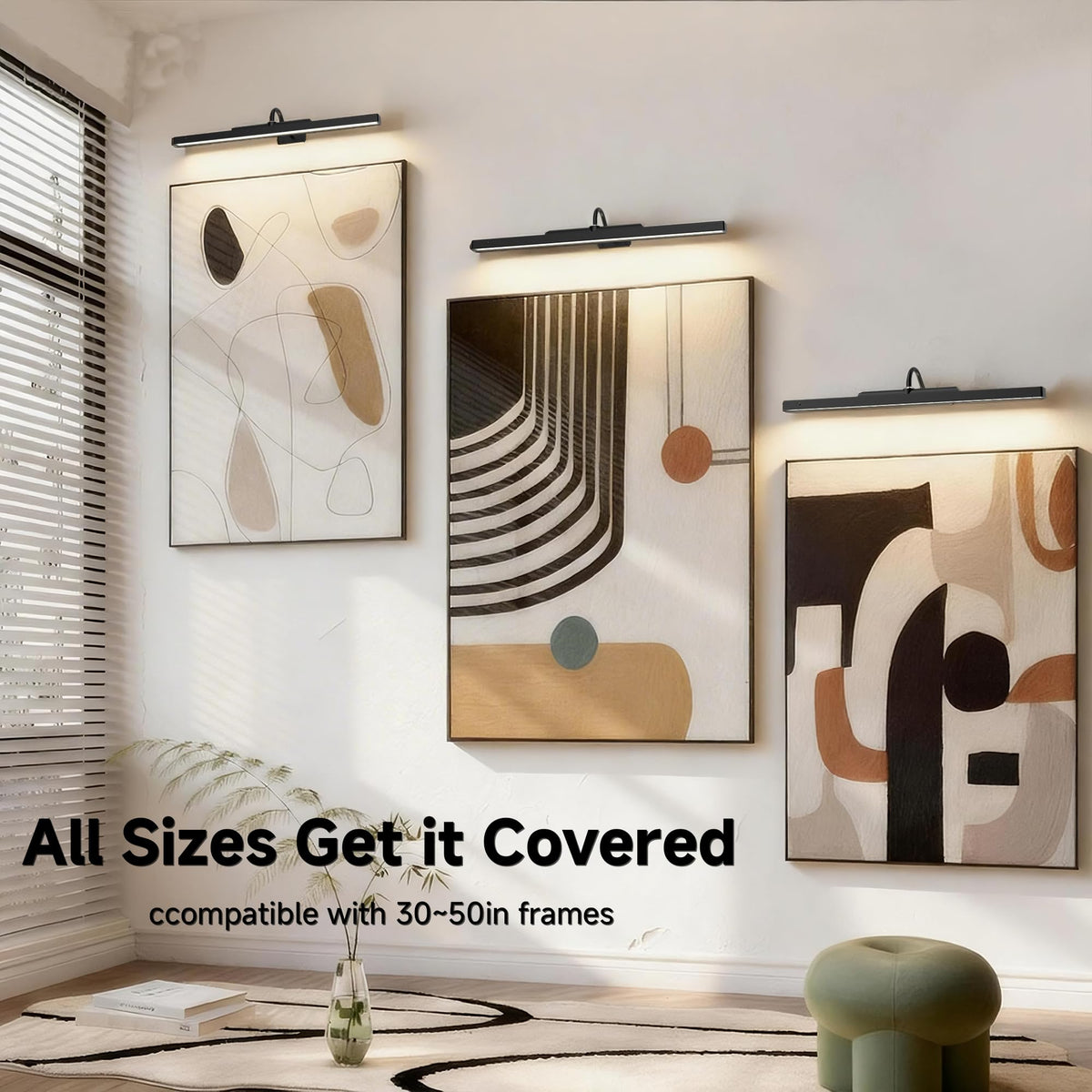 Craftersmark black finish complements modern interiors and gallery settings.
