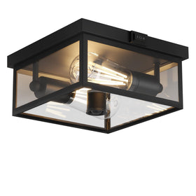 Craftersmark outdoor ceiling light with motion sensor illuminating entryways automatically