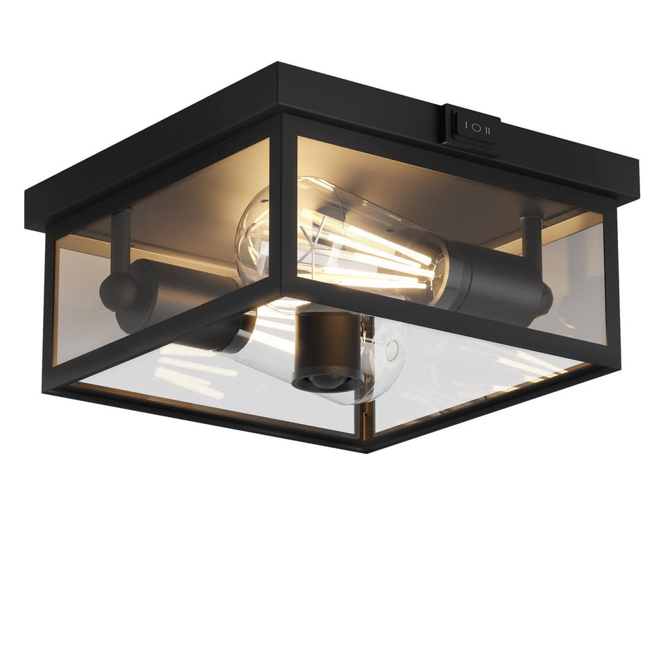 Craftersmark outdoor ceiling light with motion sensor illuminating entryways automatically