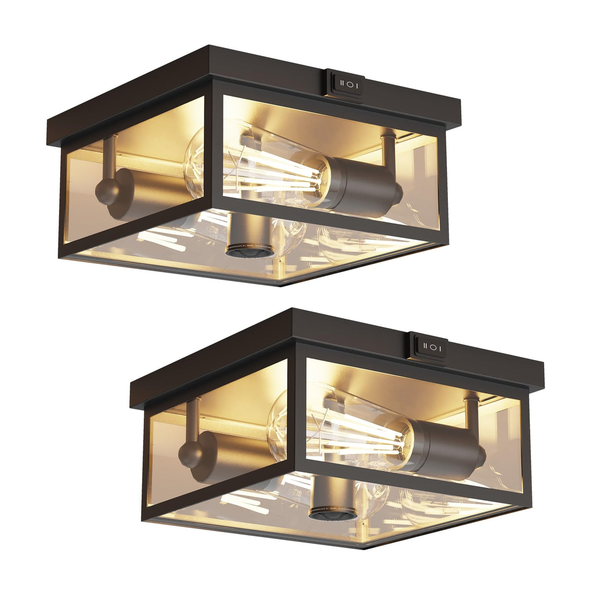 Craftersmark outdoor ceiling light with motion sensor illuminating entryways automatically