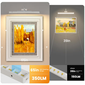 Craftersmark picture light remote control enables easy dimming and color shifts.