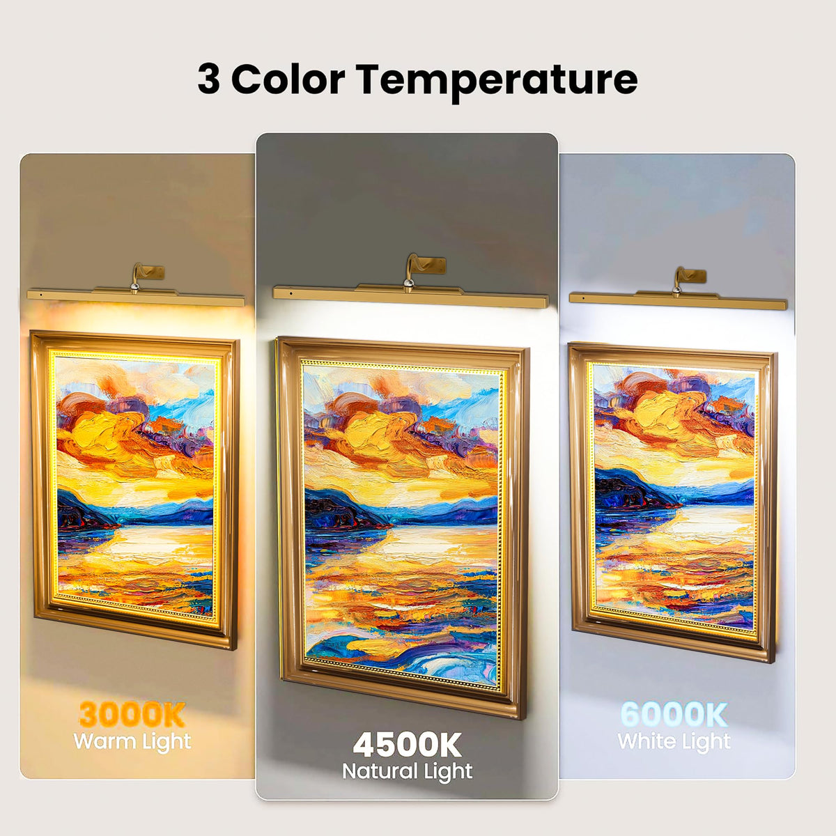 Craftersmark wireless wall light with remote control for art lighting
