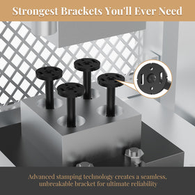 Crafterspirit heavy-duty bracket with 1.5-inch backplate supports sturdy shelves