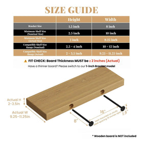 Crafterspirit invisible floating shelf bracket showcases minimalist design