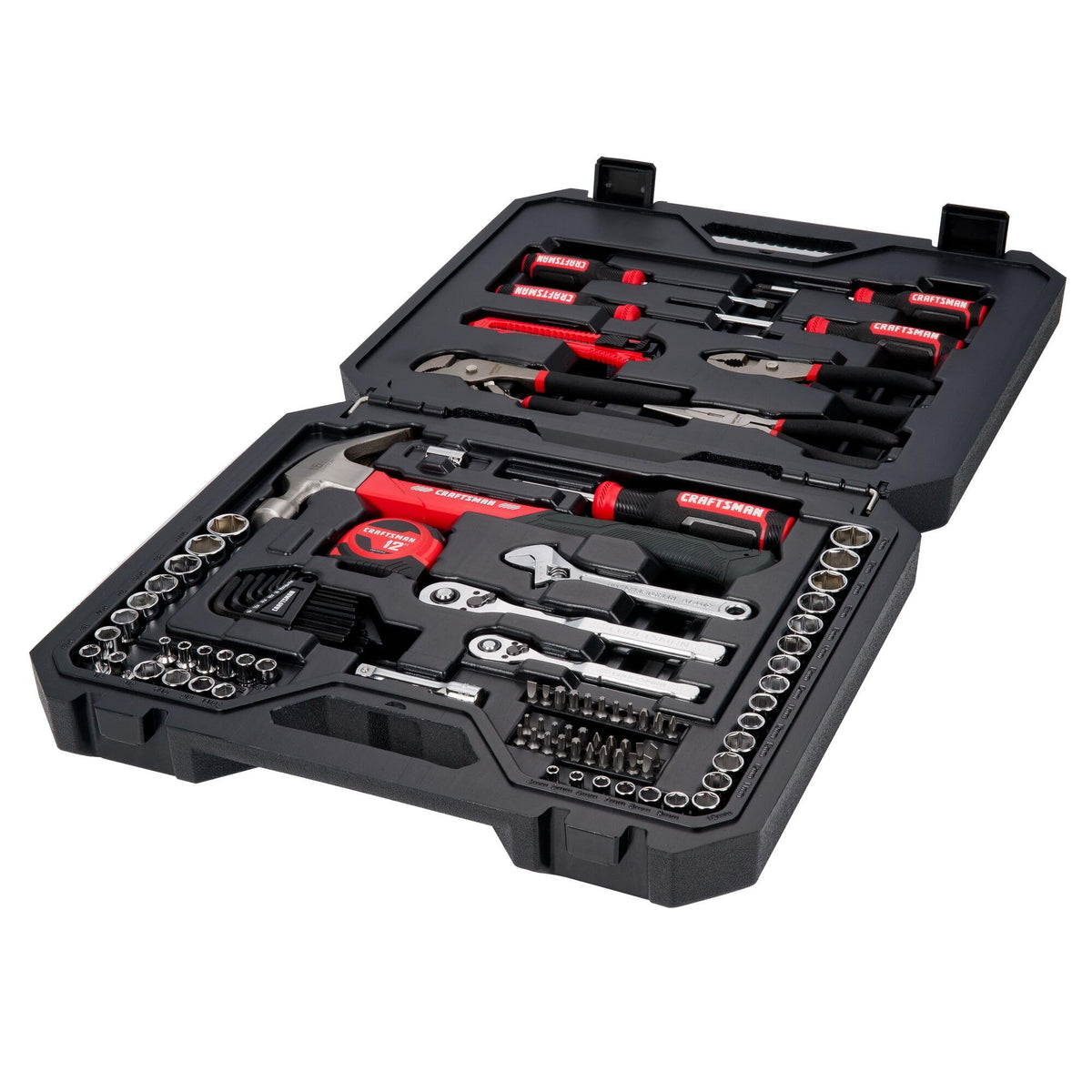 CRAFTSMAN 102-piece tool kit hammer and pliers for sturdy tasks