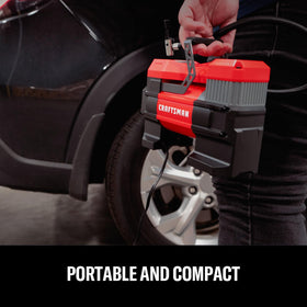 Long 10 ft cord and 2.17 ft hose reach tires easily.