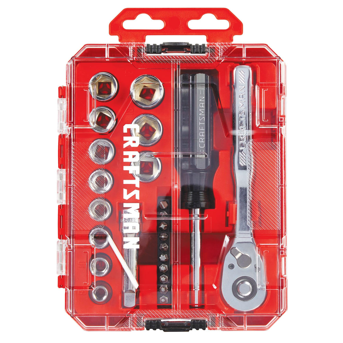 Craftsman 6-point metric sockets with full polish chrome finish resist corrosion.