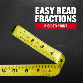 Craftsman 30ft tape measure extended reach supports solo work from a distance