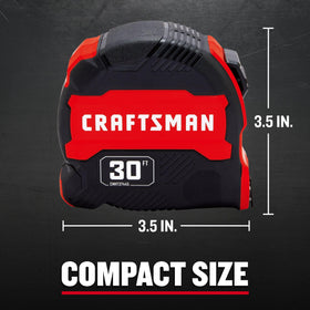 Craftsman 30ft tape measure fraction markings for fast measurements