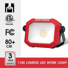 CRAFTSMAN light head rotates 360 degrees for versatile angles.