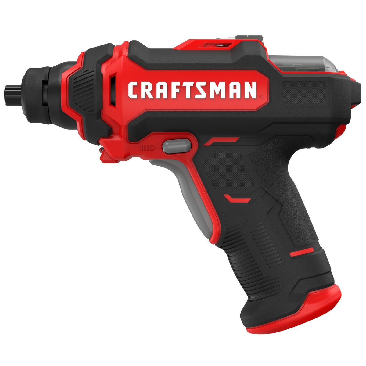 Craftsman 4V screwdriver with LED work light for low-light tasks.