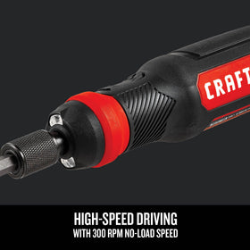Craftsman 4V screwdriver with quick change locking collet for fast bit swaps