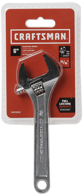 CRAFTSMAN adjustable wrench with I-beam construction for durable torque and comfort.