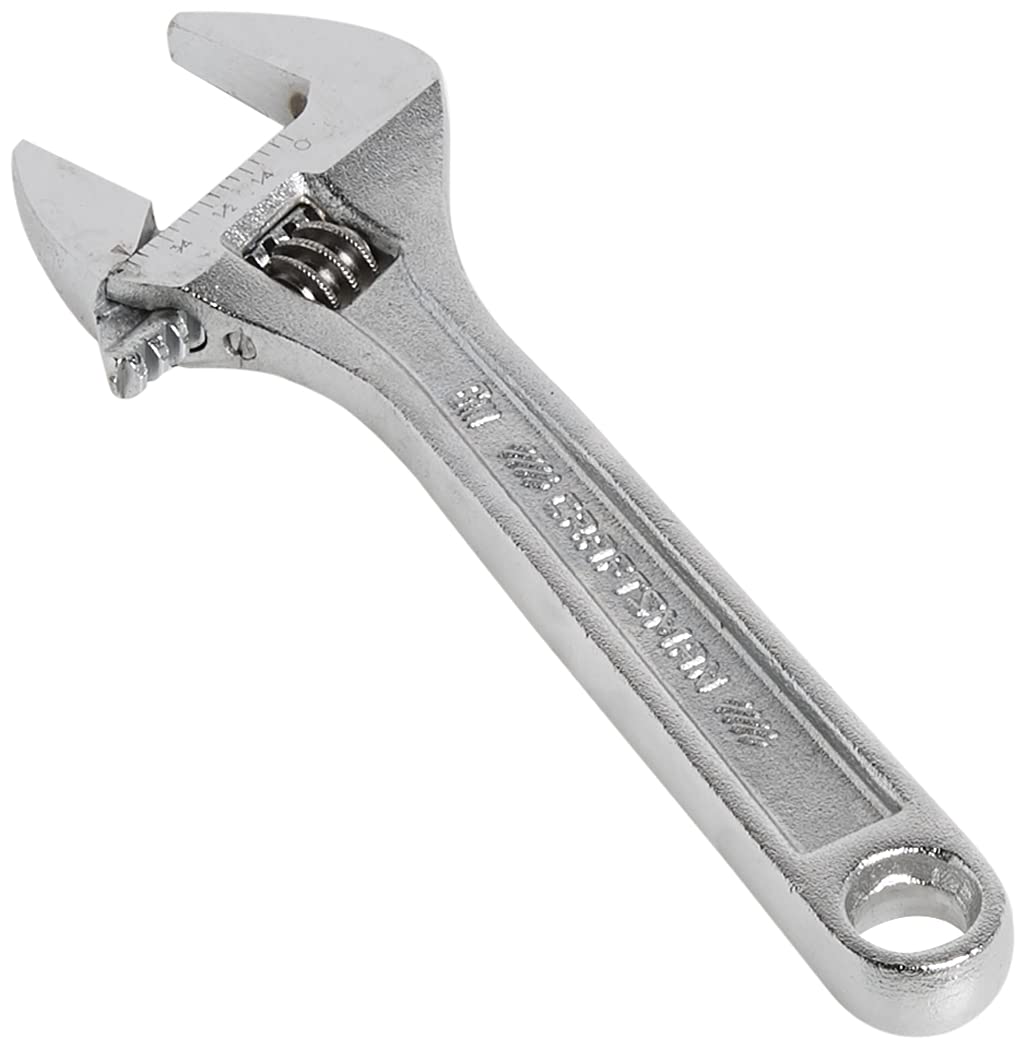 CRAFTSMAN 6-inch adjustable wrench with open jaw for versatile tightening tasks.