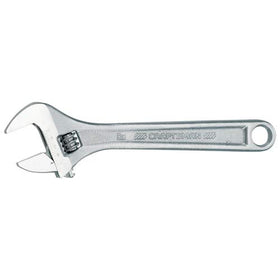 CRAFTSMAN 8 inch adjustable wrench chrome finish resists corrosion during heavy use