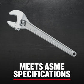 Craftsman adjustable wrench meeting ASME standards for reliability