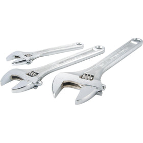 CRAFTSMAN adjustable wrench set showing wide-opening jaws for versatile gripping tasks.